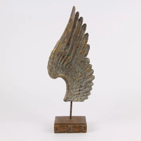Vleugel op voet - goud - 60 cm - kunsthars