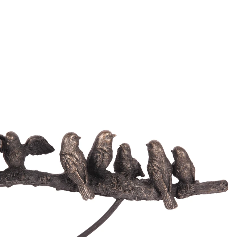 Sculpture d'animaux oiseaux - doré - 30 cm