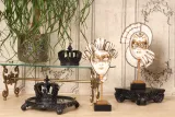 Decoratiesokkel 27 cm - zwart - kunsthars