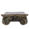 Socle décoratif 27 cm - or - résine synthétique