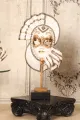 Decoratiesokkel 21 cm - zwart - kunsthars
