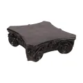 Socle décoratif 21 cm - noir - résine synthétique