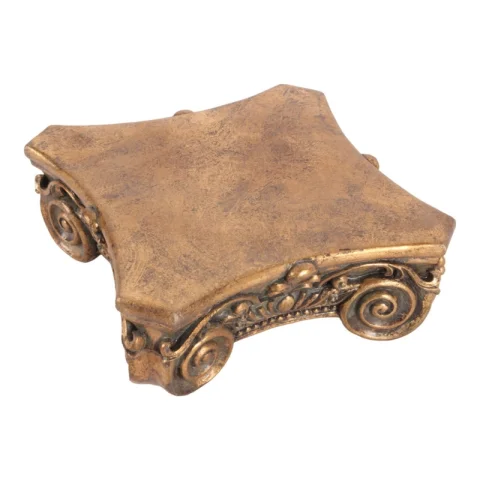 Decoratiesokkel 21 cm - goud - kunsthars