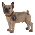 Hondenbeeld Franse bulldog - bruin - 32 cm