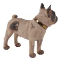 Hondenbeeld Franse bulldog - bruin - 32 cm