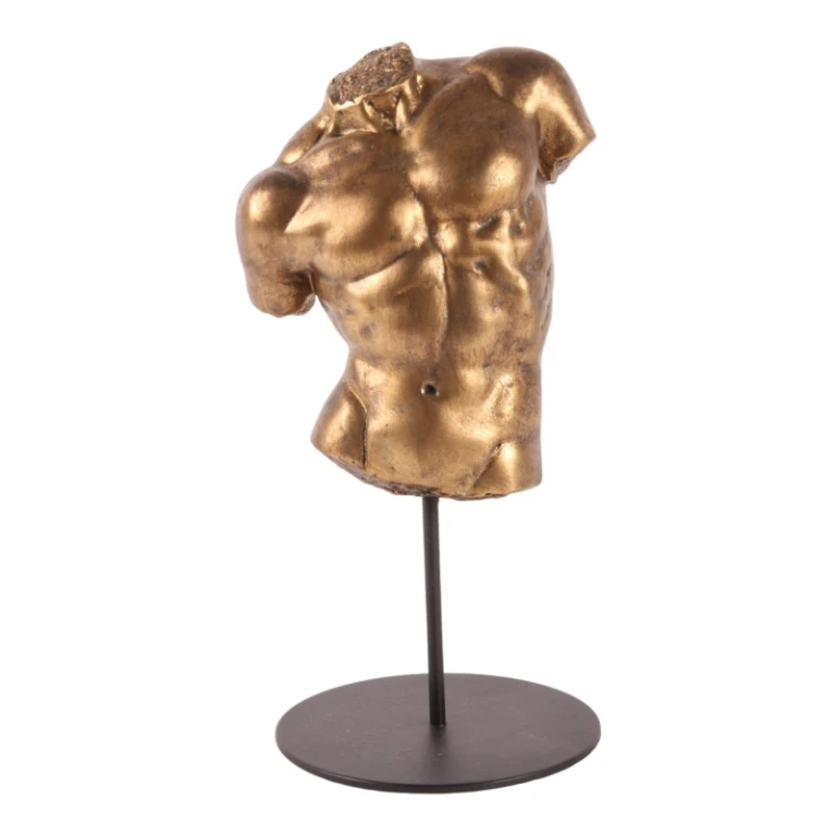 Buste d'homme - or - 26 cm