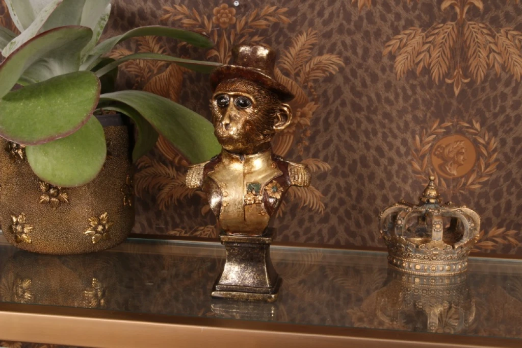 Buste de singe - brun - 27 cm