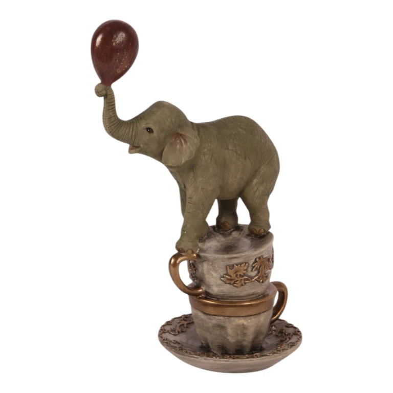 Petite statue d'éléphant - brun - 20 cm