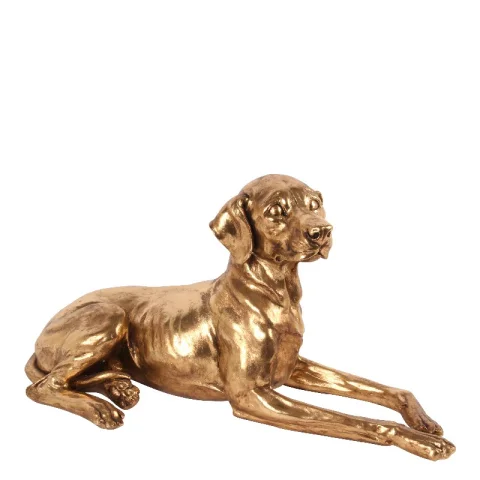 Hondenbeeld - goud - 75 cm