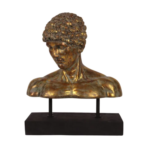 Buste op Standaard 53 cm - Goud - Resin