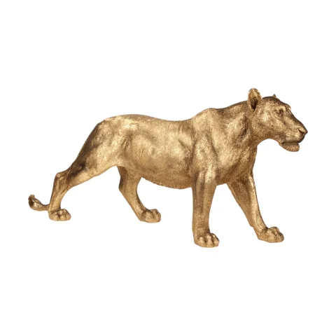 Leeuwin beeld - goud - 124 cm