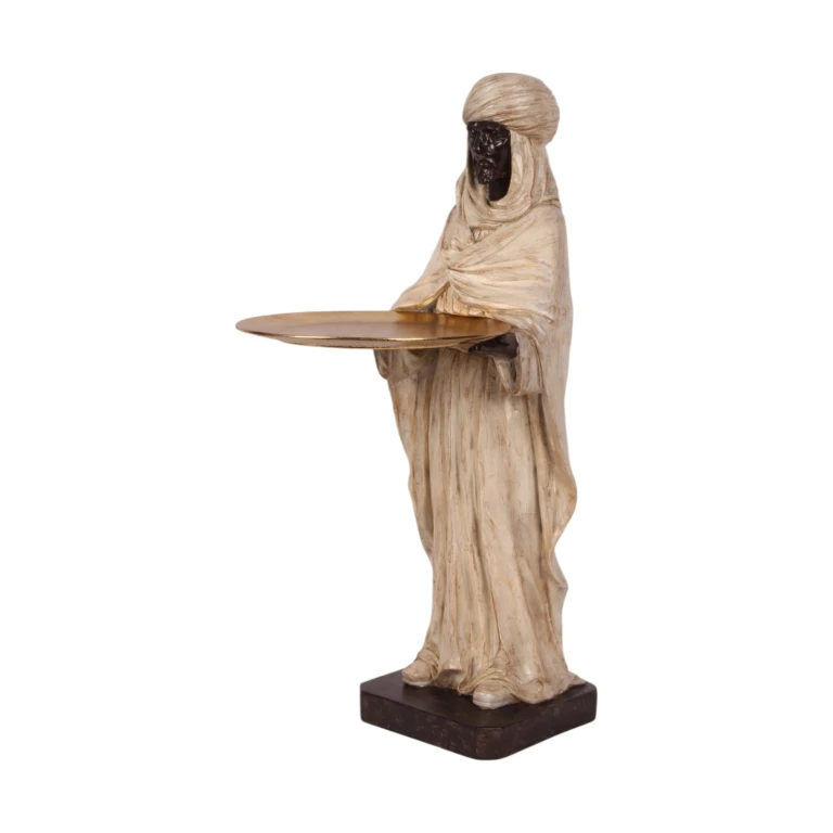 Figure mauresque - ivoire - 51 cm - résine synthétique