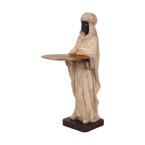Moorse figuur - ivoor - 51 cm - kunsthars
