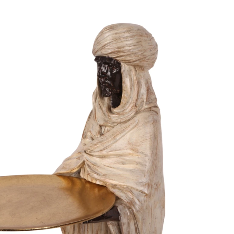 Figure mauresque - ivoire - 51 cm - résine synthétique