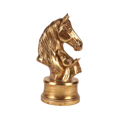 Paardenhoofden goud - 26,5 cm - 1 stuk