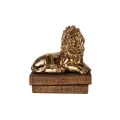 Leeuwenbeeld goud - 21 cm