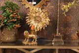 Ornament Veer - goud - 36,5 cm - kunsthars