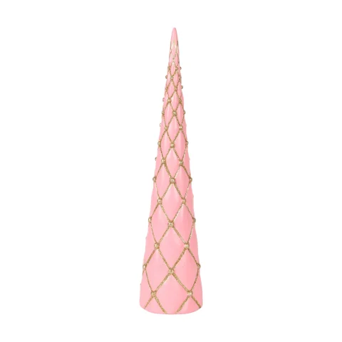 Miniatuurkerstboom - roze - 35,5 cm - kunsthars