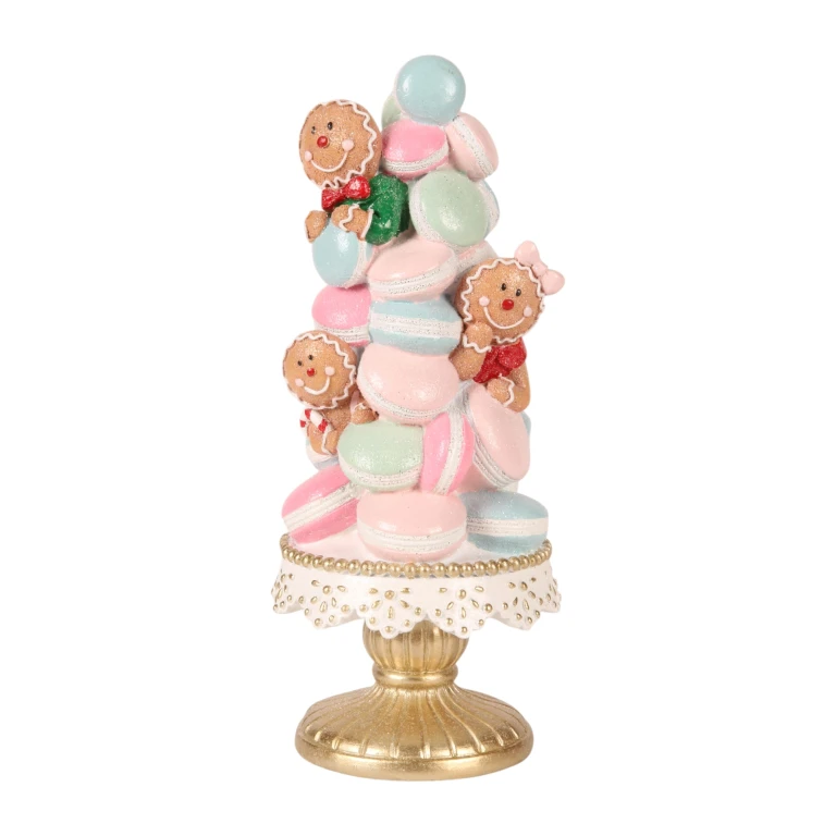 Gâteau décoratif - rose - 27 cm - résine synthétique