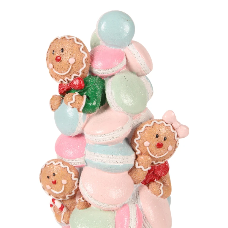Gâteau décoratif - rose - 27 cm - résine synthétique