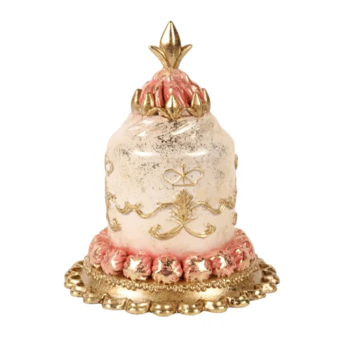 Decoratietaart - roze - 18,5 cm - kunsthars