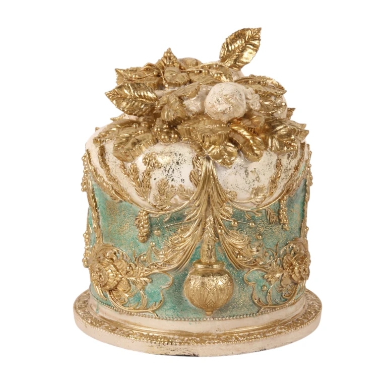 Gâteau décoratif - bleu - 24 cm - résine synthétique