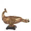 Dutch Style Sierschaal Pauw - goud - 45 cm