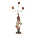 Candélabre Cheval - 55 cm - multi - résine synthétique