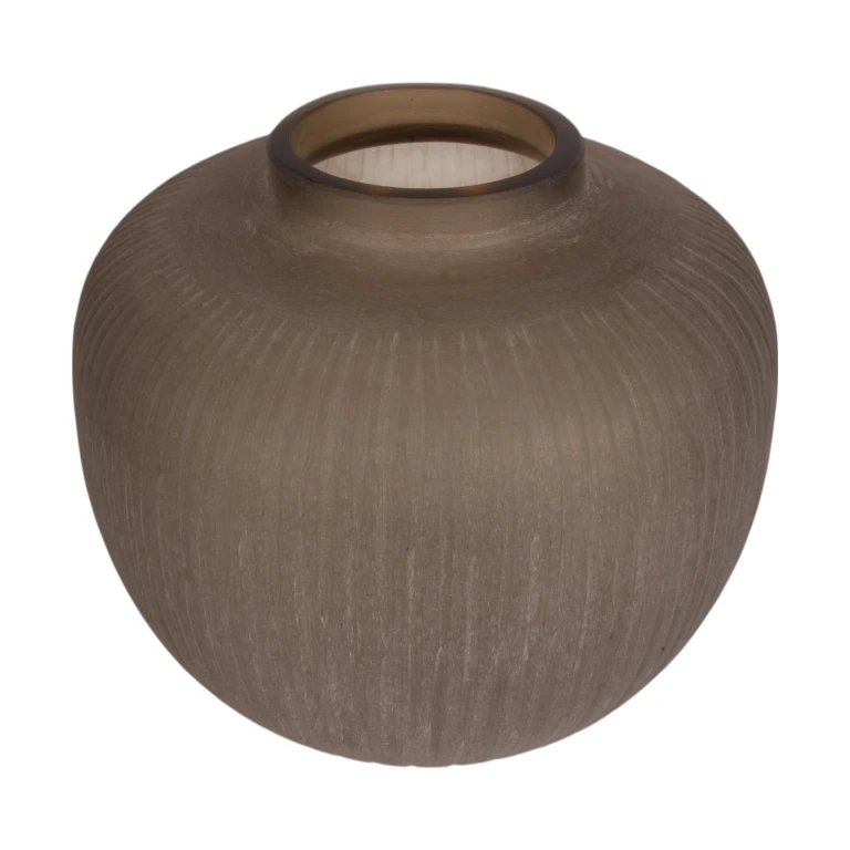 Vase Evelyn - 30 cm - brun - verre