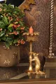 Kandelaar Muis 22,5 cm - Goud - Resin