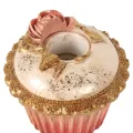 Kandelaar Cake 7,5 cm - Roze - Resin