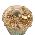 Kandelaar Cake 8 cm - Blauw - Resin