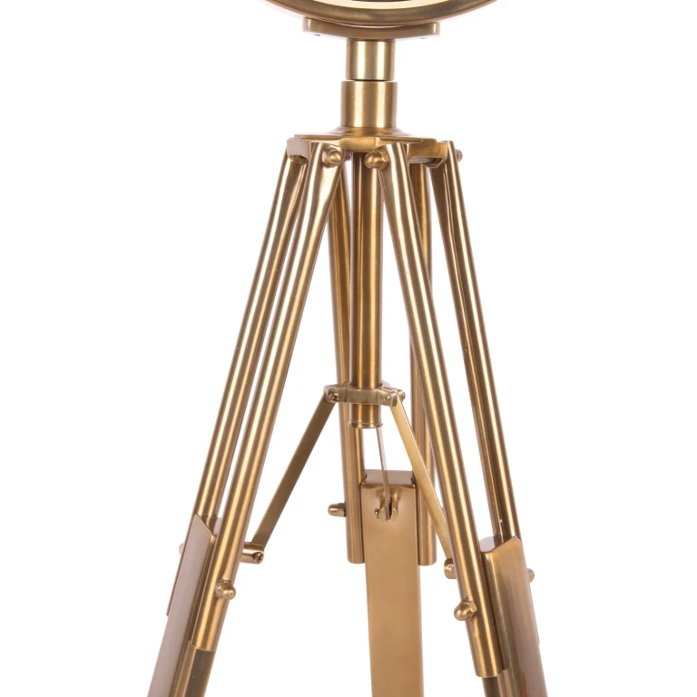 Horloge du monde sur pied - or - 100 cm