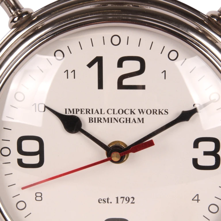 Horloge de table - argent - aluminium - 28 cm - 1 pièce