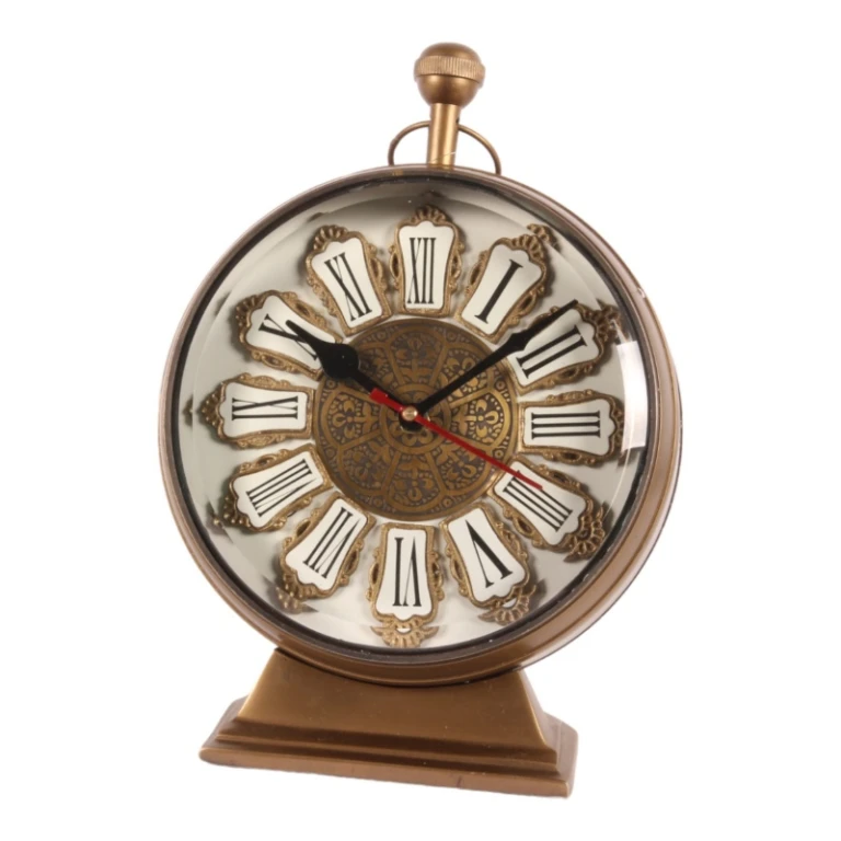 Horloge de table Alain - laiton - or - 27 cm