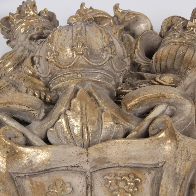 Plaque murale - beige/brun - 38 cm - résine synthétique