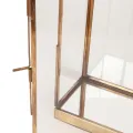 Displaybox - messing en glas - goud - 24x24x8 cm