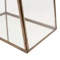 Displaybox - messing en glas - goud - 45 cm