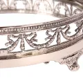 Dienblad keramiek zilver - 28 cm