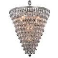 Kroonluchter Kensington - zilver - ijzer & glas - 65 cm