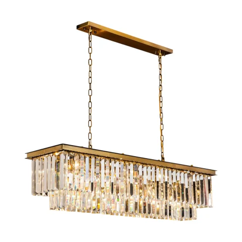 Dutch Style Kroonluchter Hilton - 125 cm - Goud - Glas