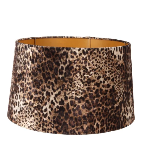 Lampenkap Bentley - 50 cm - Bruin Panterprint - Stof