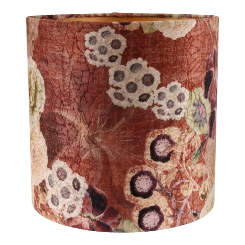 Lampenkap - Bloemenprint - 30 cm - Roze - Stof