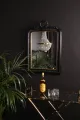 Wandspiegel - zwart - hout - 102 cm