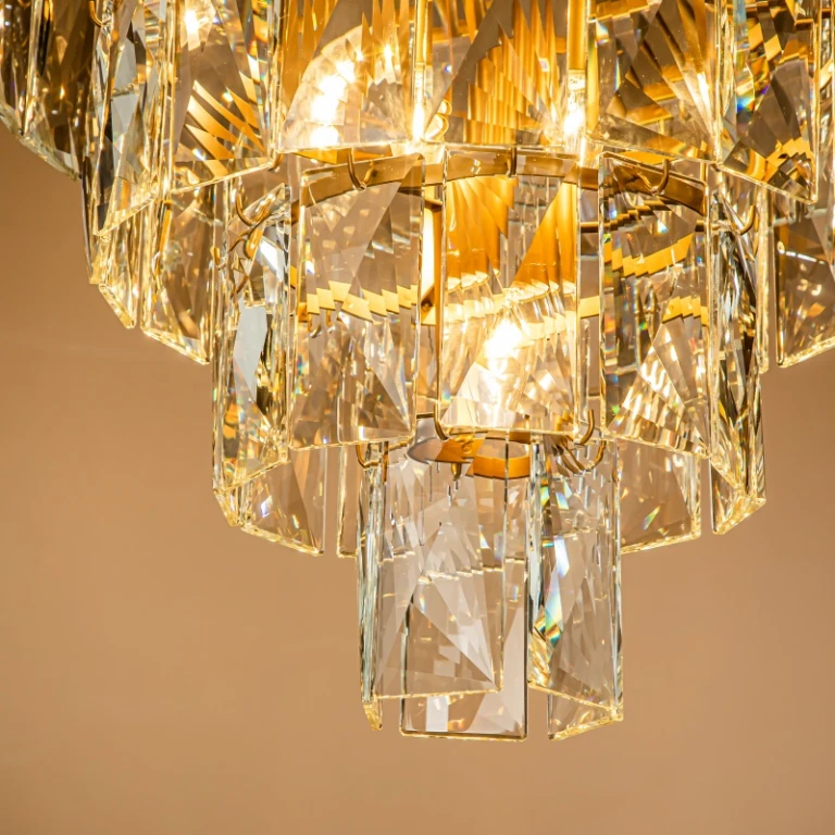 Lustre Style Hollandais Basilio - 60 cm - or - verre