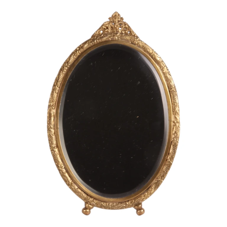 Miroir - laiton - doré - 22 cm - 1 pièce