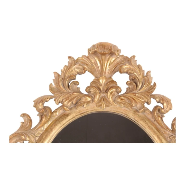 Miroir mural - or - résine synthétique - 56 cm - 1 pièce