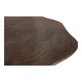Bijzettafel Bomenprint Aluminium - Goudbruin - 90 cm