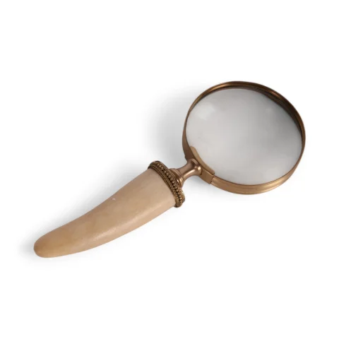 Vergrootglas bot - messing - goudkleurig - 19 cm - 1 stuk