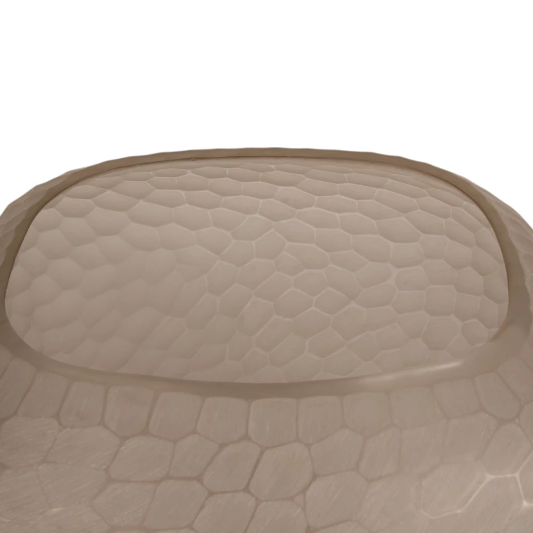Vase Pebble - 26 cm - brun - verre